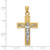 14k Two-tone Crucifix Pendant - C2-9EF8FE7A-8917