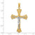 14k Two-tone Crucifix Pendant - C3-90AD2796-8619