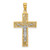 14k Two-tone Crucifix Pendant - K9-A0B22416-6276