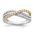 14k Two-tone Diamond Fancy Ring