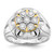 14k Two-tone Diamond Mens Ring - RM-4AFF30EB-6530