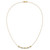 14k Two-tone Diamond-cut Beads and Love Knots 18 inch Necklace