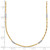 14K Two-tone Diamond-cut Chain and Mini Bar Links Fancy 18 inch Necklace