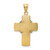 14K Two-tone Diamond-cut Cross Pendant - K3-D7FE430F-5870