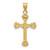 14K Two-tone Diamond-cut Crucifix Pendant - D3-E2732F03-3988