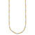 14K Two-tone Diamond-cut Round and Square Beaded 18 inch Necklace