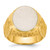 14k Two-Tone Engravable Round Signet ring