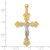 14k Two-Tone Engraved Crucifix Charm - K9-AE8F73CE-7860