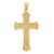 14K Two-tone Engraved Crucifix Charm - K9-EE26A64E-7409