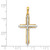 14k Two-tone Fancy Cross Pendant - D1-393E21F2-1816