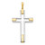 14k Two-tone Fancy Cross Pendant - K1-B56610B0-2578
