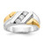 14k Two-tone Gold Diamond Mens Ring - RM-584C6505-3476