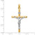 14k Two-tone Hollow Crucifix Pendant - XR-7F8D5508-3739