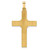 14k Two-tone Hollow Polished Center X Crucifix