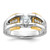 14k Two-tone IBGoodman Men's 1/2 carat Diamond Complete Ring - B6-EADD4C51-6227
