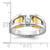14k Two-tone IBGoodman Men's 3/8 carat Diamond Complete Ring - B6-767EEA3C-2709