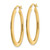 14K  Polished Oval  Hoop Earrings