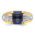 14k Two-tone IBGoodman Men's Gemstone and Diamond Ring Mounting