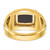 14k Two-tone IBGoodman Men's Onyx Complete Ring - B5-2C014134-7418