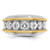 14k Two-tone IBGoodman Men's Polished 7-Stone Ring Mounting - B6-7C7C7493-2791