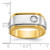 14k Two-tone IBGoodman Men's Polished and Satin 1/4 carat Diamond Complete Ring - B5-389C9875-3901