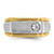 14k Two-tone IBGoodman Men's Polished and Satin 1/4 carat Diamond Complete Ring - B5-389C9875-3901