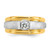 14k Two-tone IBGoodman Men's Polished and Satin 1/4 carat Diamond Complete Ring - B5-7C0650AC-3076