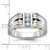 14k Two-tone IBGoodman Men's Polished and Satin 1/4 carat Diamond Complete Ring - B6-84577562-3398