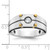 14k Two-tone IBGoodman Men's Polished and Satin 1/5 carat Diamond Complete Ring - B6-CEBD828B-7264