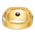 14k Two-tone IBGoodman Men's Polished and Satin Diamond Ring Mounting - B5-DCA64172-6803
