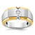 14k Two-tone IBGoodman Men's Polished and Satin Diamond Ring Mounting - B6-112C465A-9507