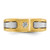 14k Two-tone IBGoodman Men's Polished and Satin Diamond Ring Mounting - B6-1AA9AE34-6274