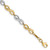 14K Two-tone Infinity Symbol Link 7.5 inch Bracelet