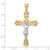 14k Two-tone INRI Crucfix Pendant