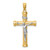 14K Two-Tone Inri Crucifix
