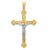 14k Two-tone INRI Crucifix Pendant - D1-1A27F52E-9661
