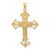 14K Two-tone INRI Crucifix Pendant - D3-0DB206ED-5173