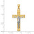 14k Two-tone INRI Crucifix Pendant - D3-1157DBE8-1085