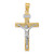 14k Two-tone INRI Crucifix Pendant - M2-8BD4FE08-6292