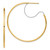 14K Two-Tone Large 2x45mm D/C Wire Polished Hoop Earrings