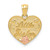 14k Two-tone LITTLE SISTER Heart Pendant