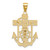 14k Two-tone Mariner's Crucifix Pendant - K2-AED031F0-7004