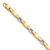 14K Two-tone Polished 4.8mm Fancy Link 7.5 inch Bracelet