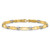 14K Two-tone Polished 4.8mm Fancy Link 7.5 inch Bracelet