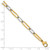 14k Two-tone Polished 5.75mm Fancy Long Link 7.5 inch Bracelet
