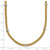 14k Two-tone Polished 7.5mm Fancy Mesh With Bead 18 inch Necklace