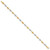 14K Two-tone Polished and Diamond-cut Puffed Beads 7.75 inch Bracelet