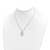 14K Two-tone Polished and Diamond-cut Teardrop and Bar 17 inch Necklace