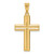 14K Two-tone Polished and Textured Crucifix Pendant - C4-5FD0E88A-1501