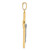 14K Two-tone Polished and Textured Crucifix Pendant - C4-7A109652-1663